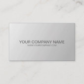 Cool Plain Grey Modern Visitekaartje (Voorkant)