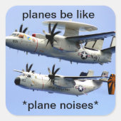 Cool plane meme sticker (Voorkant)