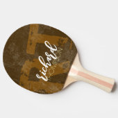 Cool Player Monogram (naam & initialen) Tafeltennisbatje (Zijkant)