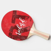 Cool Player Monogram (naam + initialen) verouderd  Tafeltennisbatje (Zijkant)