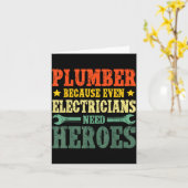 Cool Plumber Costume For Men Women Plumbing Tool P Kaart (Gele Bloem)