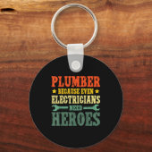 Cool Plumber Costume For Men Women Plumbing Tool P Sleutelhanger (Voorkant)