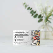 Cool Plumbing Tools Illustration Visitekaartje (Staand voorkant)