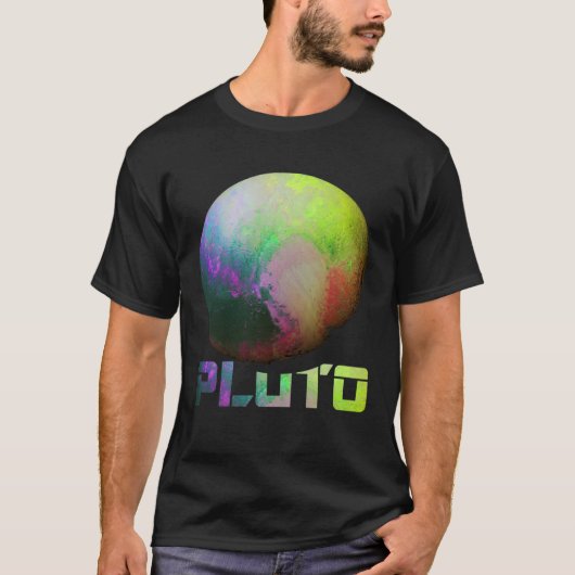 Cool Pluto Dwergplaneet Kuipergordel Astronomie T-shirt (Voorkant)