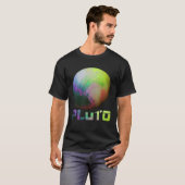 Cool Pluto Dwergplaneet Kuipergordel Astronomie T-shirt (Voorkant volledig)
