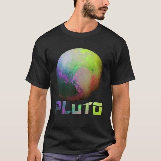 Cool Pluto Dwergplaneet Kuipergordel Astronomie T-shirt (Voorkant)