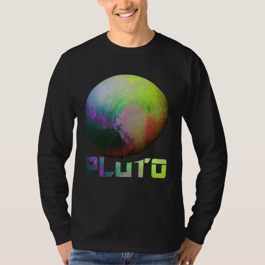 Cool Pluto Dwergplaneet Kuipergordel Astronomie T-shirt (Voorkant)
