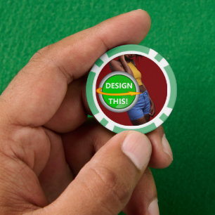 COOL! Poker Chips - Groen - Aangepast