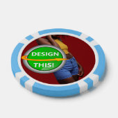 COOL! Poker Chips - Lichtblauw - Aangepast (Enkel)