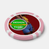 COOL! Poker Chips - Roze - Aangepast (Enkel)