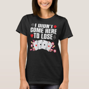 Cool Poker Player Art voor mannen Casino Lover G T-shirt