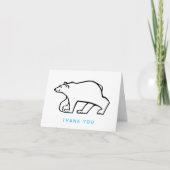 Cool POLAR BEER- Dierenvriend- Arctic Wildlife - Bedankkaart (Voorkant)