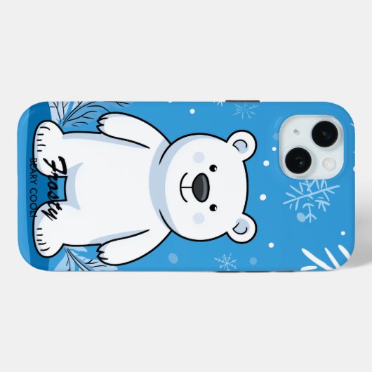 Cool Polar Beer Vibes - Gezellige wintercharme Case-Mate iPhone Case (Achterkant (horizontaal))