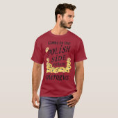 Cool Polish Side Pierogies Grappig Pierogi eten T-shirt (Voorkant volledig)