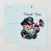 Cool Politie bedankt  Briefkaart (Voorkant / Achterkant)