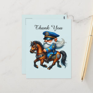 Cool Politie bedankt Briefkaart