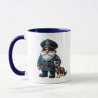 Cool politie kabouter voeg monogram toe