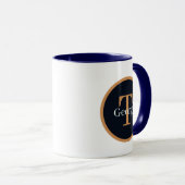 Cool politie kabouter voeg monogram toe mok (Voorkant rechts)