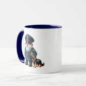 Cool politie kabouter voeg monogram toe mok (Voorkant links)