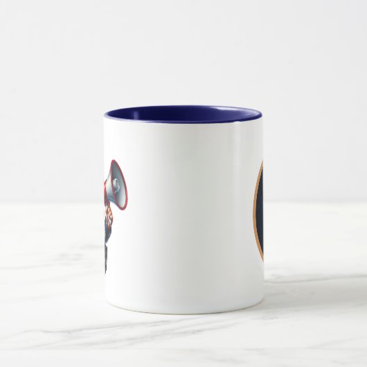 Cool politie kabouter voeg monogram toe mok (Midden)