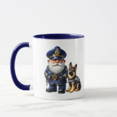 Cool politie kabouter voeg monogram toe mok (Links)