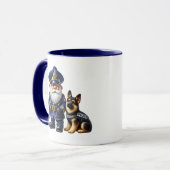 Cool politie kabouter voeg monogram toe mok (Voorkant links)