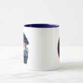 Cool politie kabouter voeg monogram toe mok (Midden)