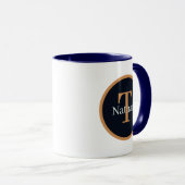 Cool politie kabouter voeg monogram toe mok (Voorkant rechts)