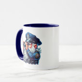Cool politie kabouter voeg monogram toe mok (Voorkant links)