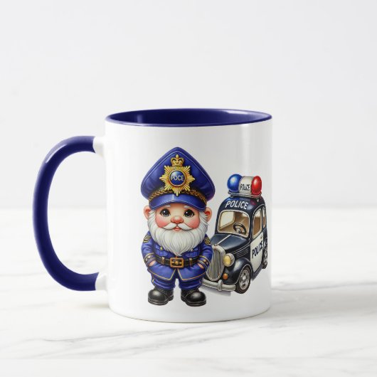 Cool politie kabouter voeg monogram toe mok (Links)