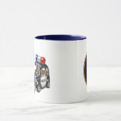 Cool politie kabouter voeg monogram toe mok (Midden)