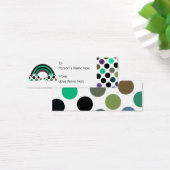Cool Polka Dot Rainbow Gift Label Mini Visitekaartjes (Bureau)