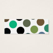 Cool Polka Dot Rainbow Gift Label Mini Visitekaartjes (Achterkant)