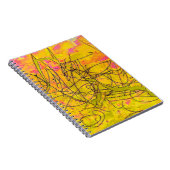 Cool Pollock-geïnspireerd kribble-laptop Notitieboek (Rechterzijde)