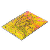 Cool Pollock-geïnspireerd kribble-laptop Notitieboek (Linkerzijde)