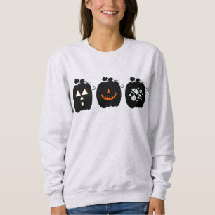 Cool pompoen ontwerp retro Halloween sweatshirt