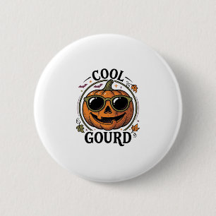 Cool pompoen shirt vintage gegraveerd Halloween zo Ronde Button 5,7 Cm