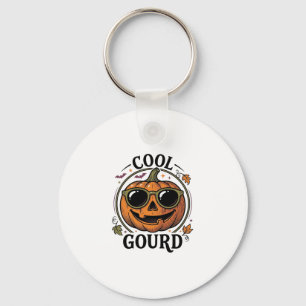 Cool pompoen shirt vintage gegraveerd Halloween zo Sleutelhanger