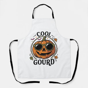 Cool pompoen shirt vintage gegraveerde Halloween z Schort