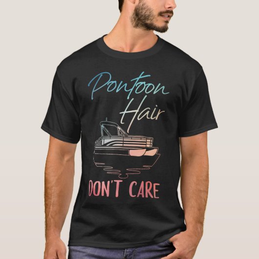 Cool Pontoon Boat Design For Men Women Pontoon Boa T-shirt (Voorkant)