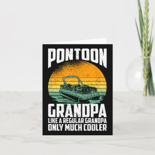 Cool Pontoon Grandpa - Grappige Pontoon Captain Kaart