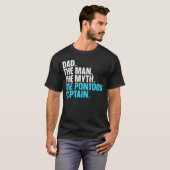 Cool Pontoonbootkunst voor papa Vader Pontoon Kapi T-shirt (Voorkant volledig)