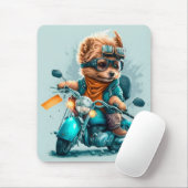 Cool Poodle hond schattige, grappige wandelende ho Muismat (Met muis)