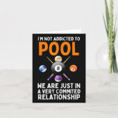 Cool Pool Art Voor Mannen Vrouwen Jongens Biljart  Kaart (Voorkant)
