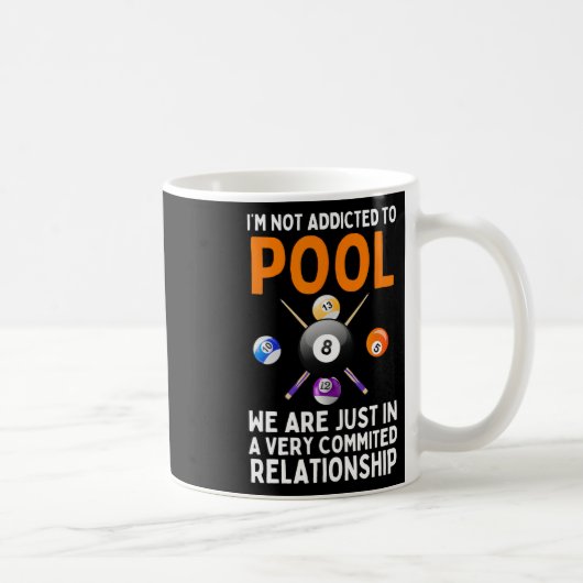 Cool Pool Art Voor Mannen Vrouwen Jongens Biljart  Koffiemok (Rechts)