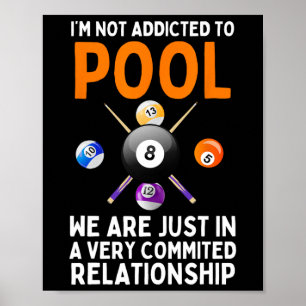 Cool Pool Art Voor Mannen Vrouwen Jongens Biljart  Poster