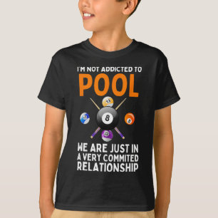 Cool Pool Art Voor Mannen Vrouwen Jongens Biljart  T-shirt