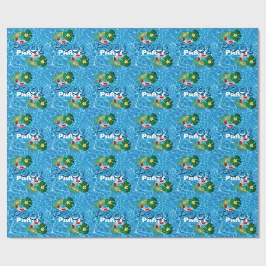 Cool Pool Party Kinderen Verjaardag Cadeaupapier (Vlak)