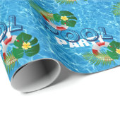 Cool Pool Party Kinderen Verjaardag Cadeaupapier (Rol Hoek)