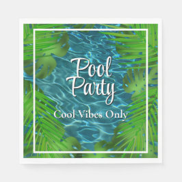 Cool Pool Party palmbladeren Servet